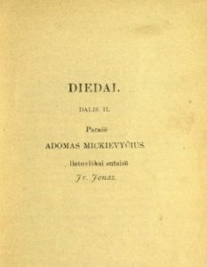Diedai - Seniausi lietuviški leidiniai Mickevičianos fonde