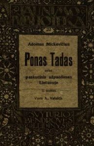 Ponas Tadas - Seniausi lietuviški leidiniai Mickevičianos fonde