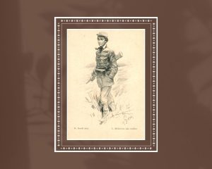 Konstanty Gorski. Adam Mickiewicz jako mysliwy. 1900 m. Provincial Public Library Hieronim Łopaciński. Naudojimo teisės: PD. Iliustracija iš Europeanos