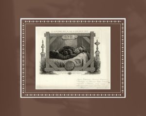 Antoni Oleszczyński. Przed złożeniem do trumny Adam Mickiewicz zgasł w Carogrodzie. 1861 m. Biblioteka Narodowa. Naudojimo teisės: PD. Iliustracija iš Polona