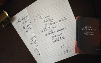Plunksna ir žodis. Edukacinis etiudas apie kaligrafiją