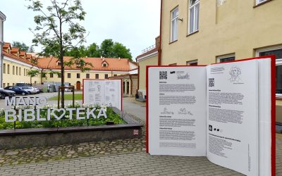 Bibliotekos kiemas pasipuošė išskirtinėmis knygomis